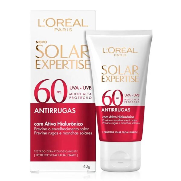 Protetor Solar Facial L'oréal Paris Fps 60 Solar Expertise Antirrugas 40G
